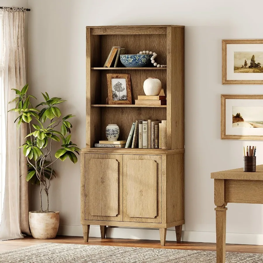 Bookshelf - 72,8 cm yüksekliğinde, kapaklı, oturma odası