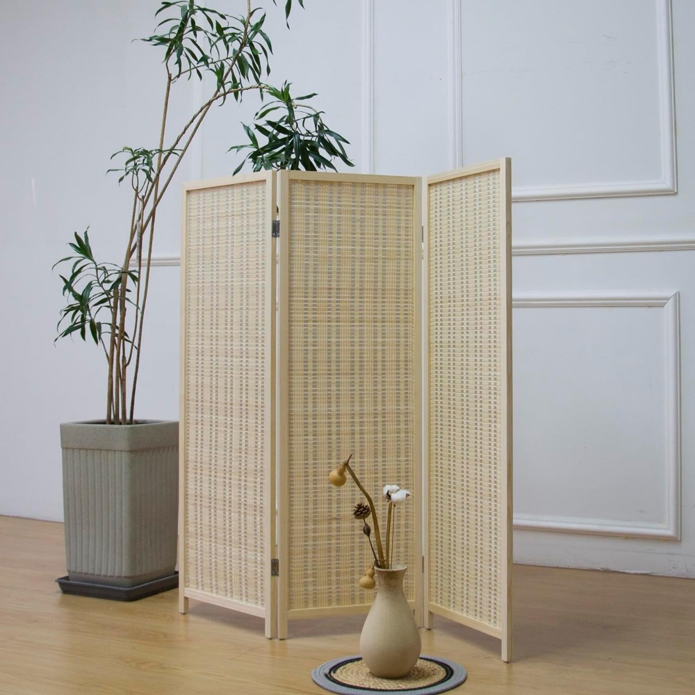 Partition Screen Divider - 3 Panel Kısa Oda Bölme Perdesi,
