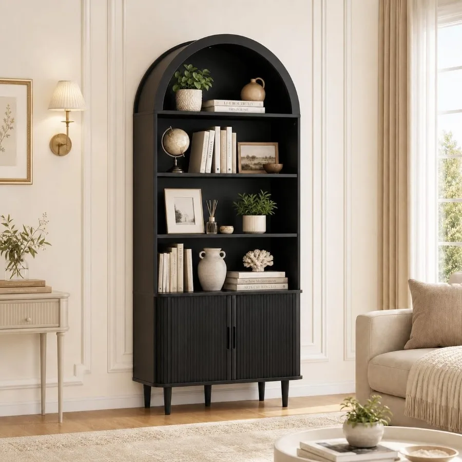 Bookshelf - 71 cm Yüksekliğinde, Kemerli Tasarımlı Kitaplık