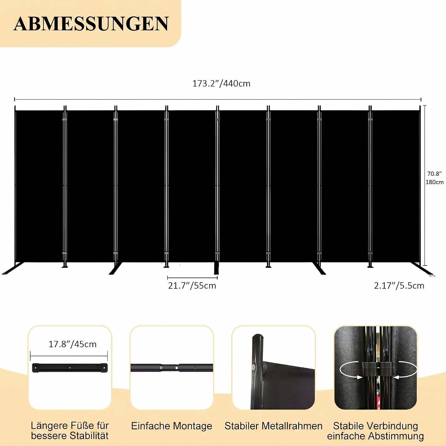 8 Panel Katlanır Oda Bölücü 1. - Partition Screen Divider incelemesi ve fiyatı