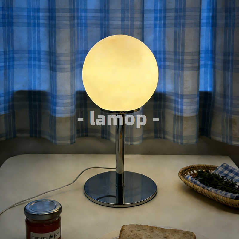Süt Beyazı Düz Küre Krom İnce  - Desk Lamp incelemesi ve fiyatı