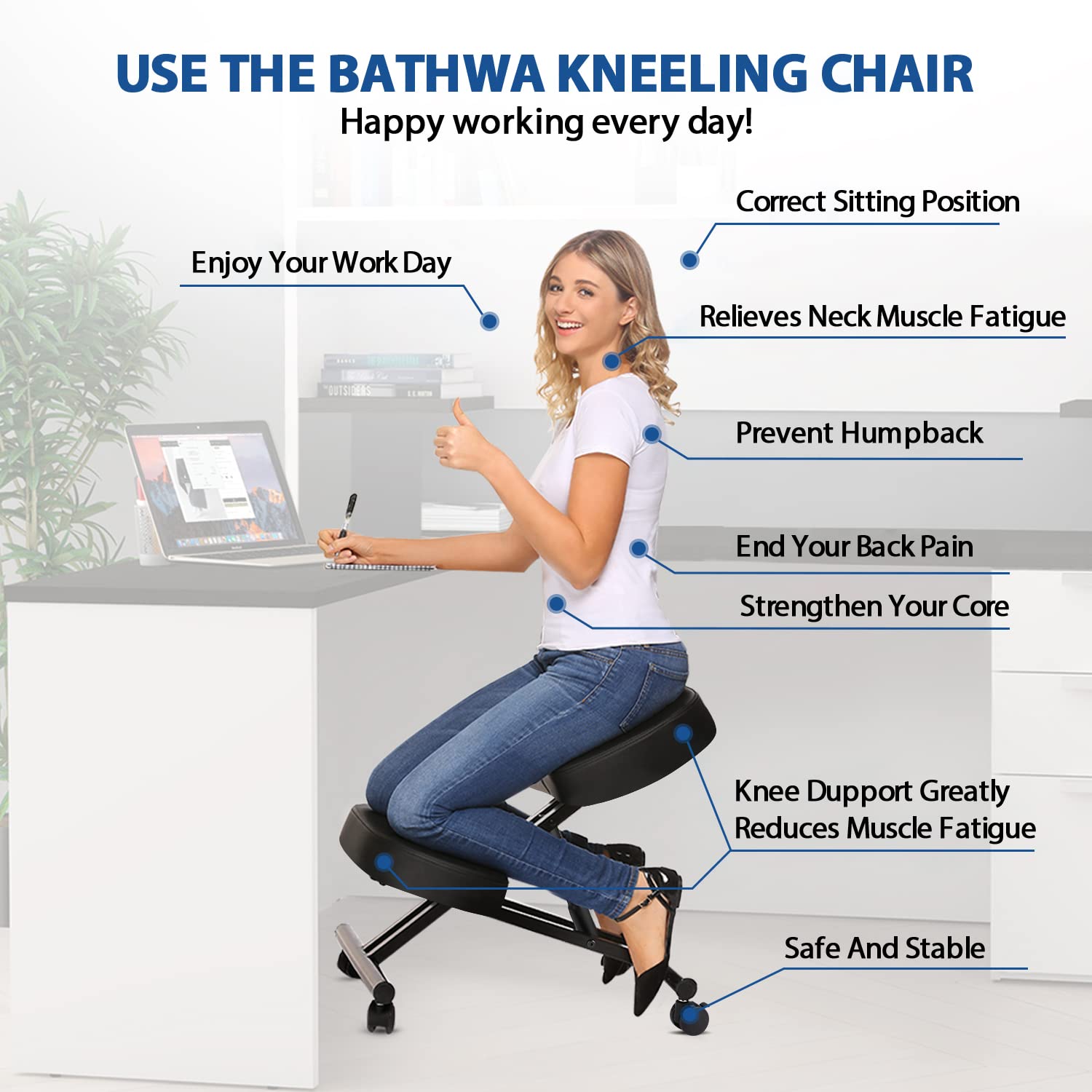 Ofis İçin Ergonomik Diz Çökme  - Office Chair incelemesi ve fiyatı