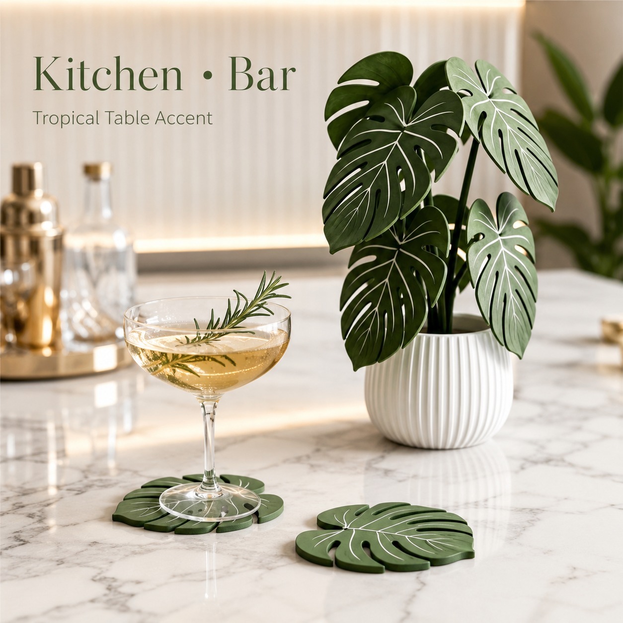 Monstera Bitki Bardak Altlıkla - Office Furniture Brands incelemesi ve fiyatı