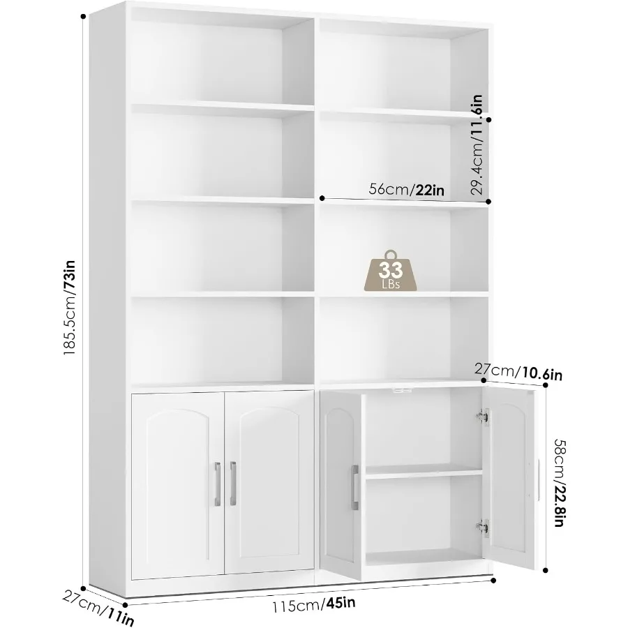 Oturma odası için kapılı kitap - Bookshelf incelemesi ve fiyatı